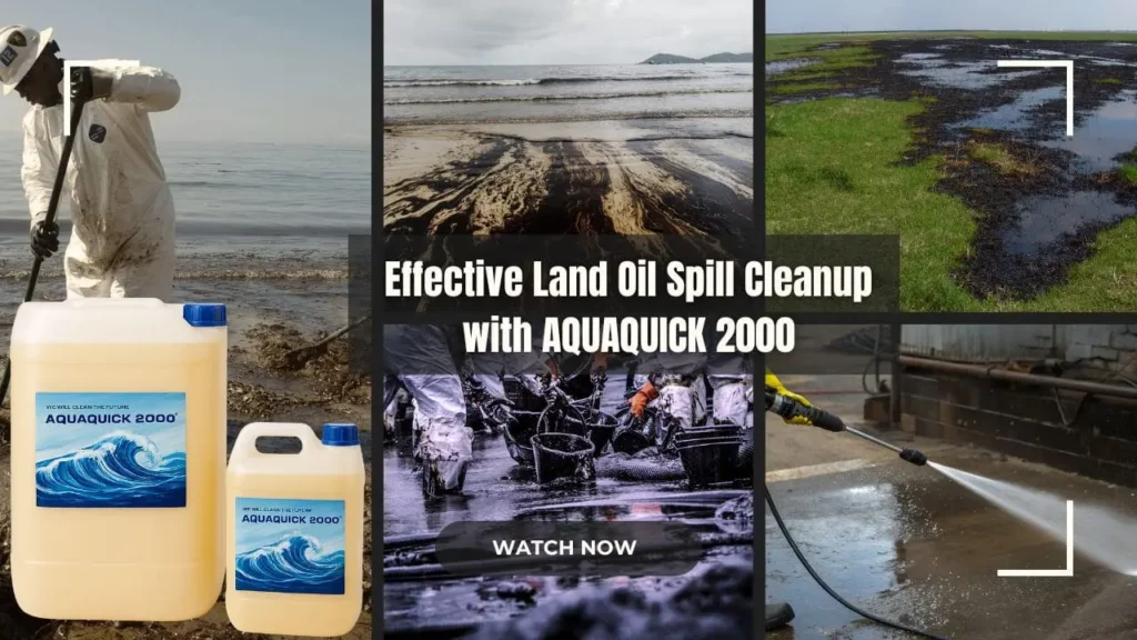 Nettoyage Efficace des Déversements d’Hydrocarbures Terrestres avec AQUAQUICK 2000
